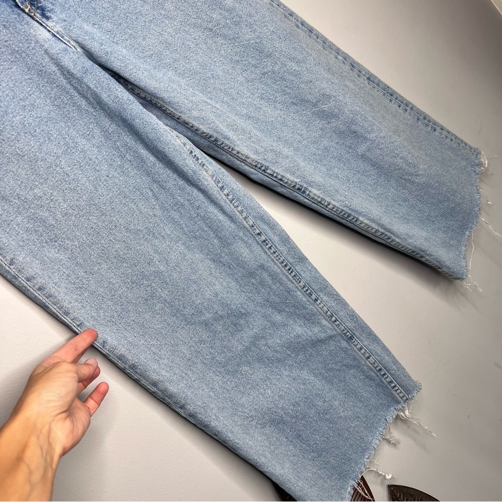 Zara Blue Wide-Leg Jeans - Picture 8 of 11